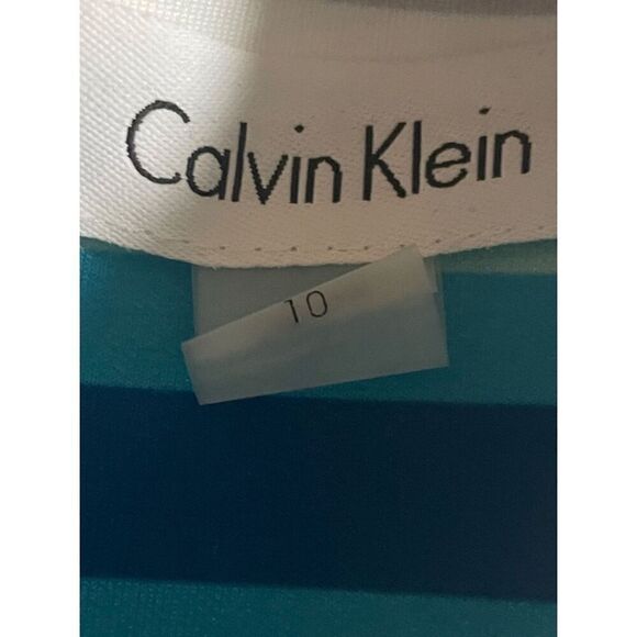 Calvin Klein Striped Scuba Sheath Dress - Picture 5 of 5